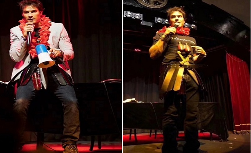 《吸血鬼日记》主演尹恩·萨默海尔德空降与粉丝们warm互动